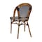 Flash Furniture Black/White PE Rattan Stacking Paris Chair, 2PK 2-SDA-AD642001-BKWH-NAT-GG - alternate 9